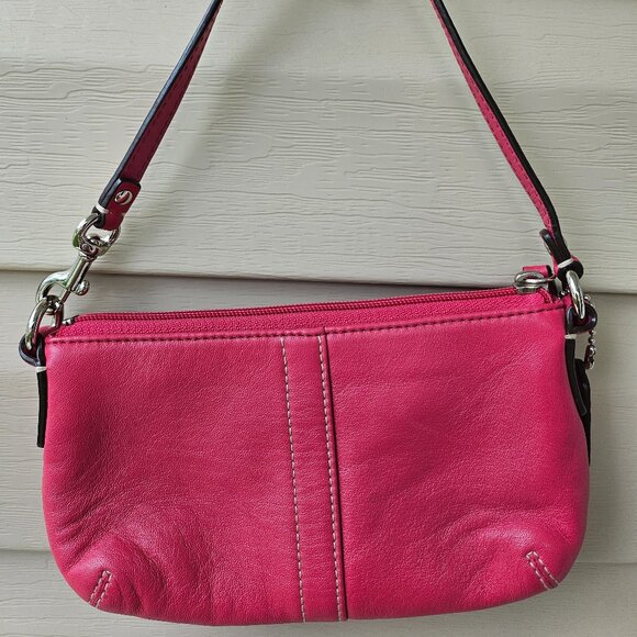Coach Pink Leather Pouch - Picture 3 of 5